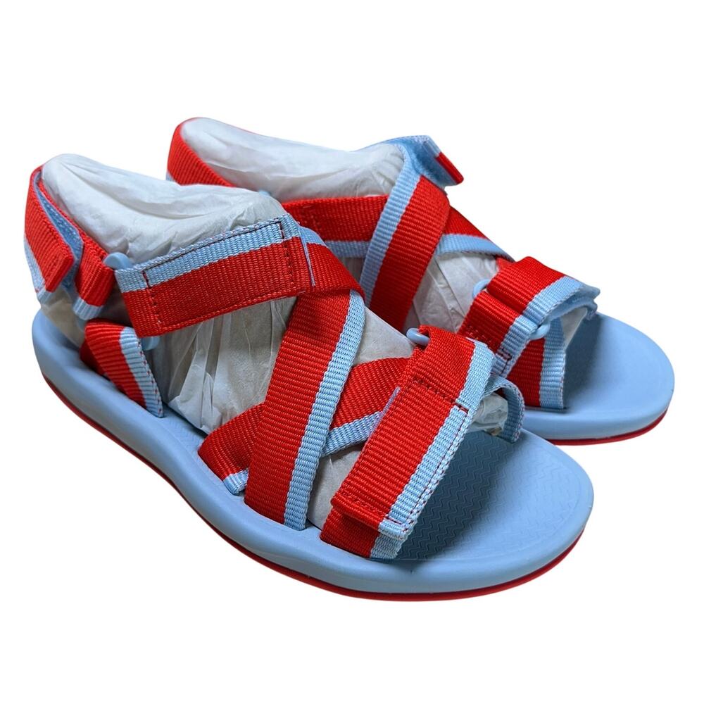 Camper Multi-Strap Sport Sandals Match Red/Blue Women's Size 7 New In Box